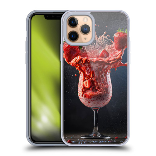 Spacescapes Cocktails Strawberry Infusion Daiquiri Soft Gel Case for Apple iPhone 11 Pro