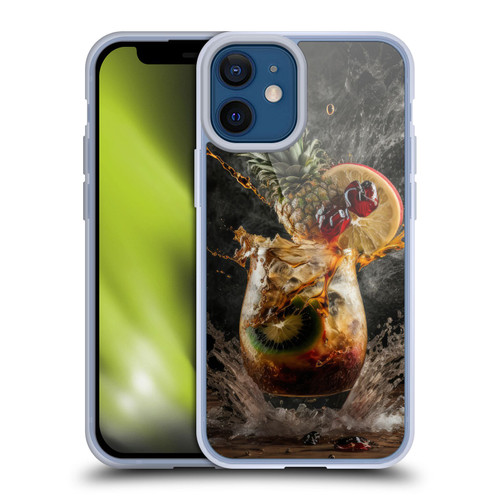 Spacescapes Cocktails Exploding Mai Tai Soft Gel Case for Apple iPhone 12 Mini
