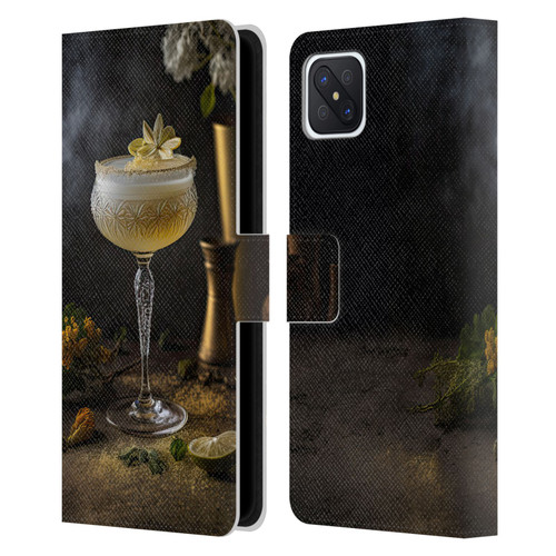 Spacescapes Cocktails Summertime, Margarita Leather Book Wallet Case Cover For OPPO Reno4 Z 5G