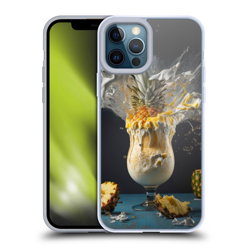 Spacescapes Cocktails Piña Colada Pop Soft Gel Case for Apple iPhone 12 Pro Max