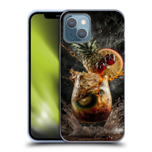 Spacescapes Cocktails Exploding Mai Tai Soft Gel Case for Apple iPhone 13