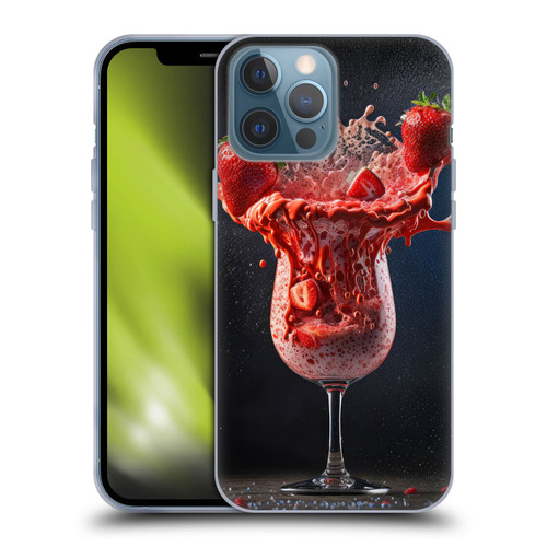 Spacescapes Cocktails Strawberry Infusion Daiquiri Soft Gel Case for Apple iPhone 13 Pro Max