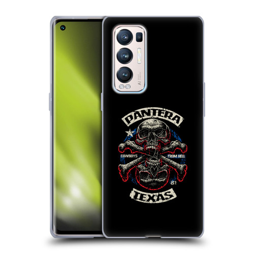 Pantera Art Double Cross Soft Gel Case for OPPO Find X3 Neo / Reno5 Pro+ 5G