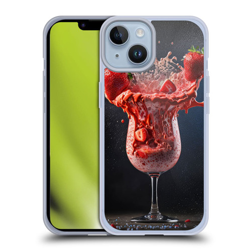 Spacescapes Cocktails Strawberry Infusion Daiquiri Soft Gel Case for Apple iPhone 14