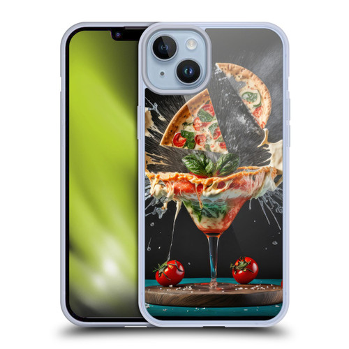 Spacescapes Cocktails Margarita Martini Blast Soft Gel Case for Apple iPhone 14 Plus