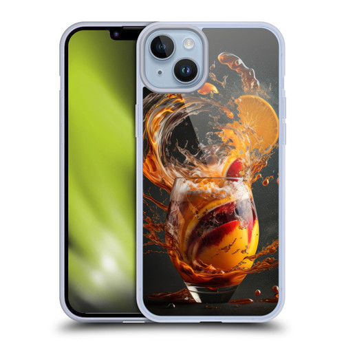 Spacescapes Cocktails Modern Twist, Hurricane Soft Gel Case for Apple iPhone 14 Plus