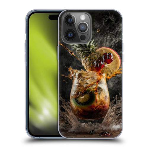Spacescapes Cocktails Exploding Mai Tai Soft Gel Case for Apple iPhone 14 Pro Max