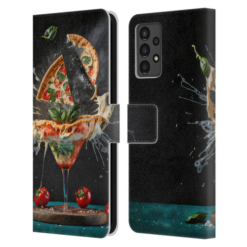 Spacescapes Cocktails Margarita Martini Blast Leather Book Wallet Case Cover For Samsung Galaxy A13 (2022)