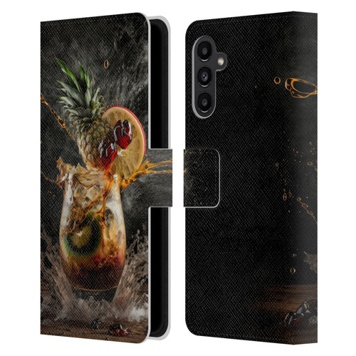 Spacescapes Cocktails Exploding Mai Tai Leather Book Wallet Case Cover For Samsung Galaxy A13 5G (2021)