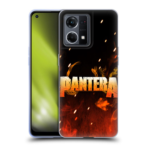 Pantera Art Fire Soft Gel Case for OPPO Reno8 4G