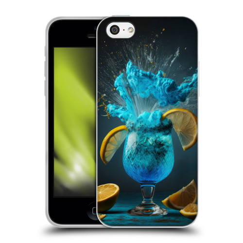 Spacescapes Cocktails Blue Lagoon Explosion Soft Gel Case for Apple iPhone 5c