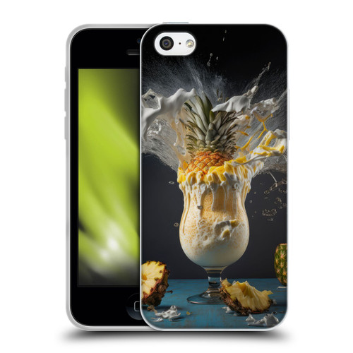 Spacescapes Cocktails Piña Colada Pop Soft Gel Case for Apple iPhone 5c