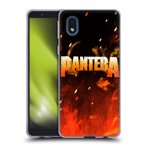 Pantera Art Fire Soft Gel Case for Samsung Galaxy A01 Core (2020)