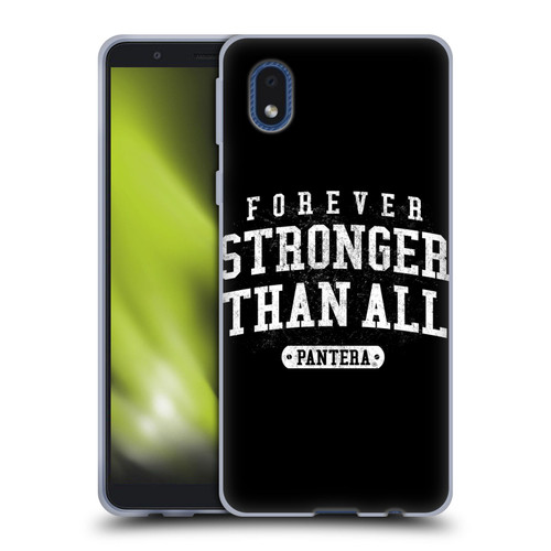 Pantera Art Stronger Than All Soft Gel Case for Samsung Galaxy A01 Core (2020)