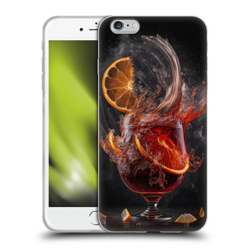 Spacescapes Cocktails Gin Explosion, Negroni Soft Gel Case for Apple iPhone 6 Plus / iPhone 6s Plus