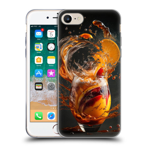 Spacescapes Cocktails Modern Twist, Hurricane Soft Gel Case for Apple iPhone 7 / 8 / SE 2020 & 2022