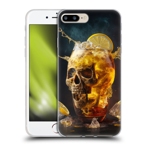 Spacescapes Cocktails Long Island Ice Tea Soft Gel Case for Apple iPhone 7 Plus / iPhone 8 Plus