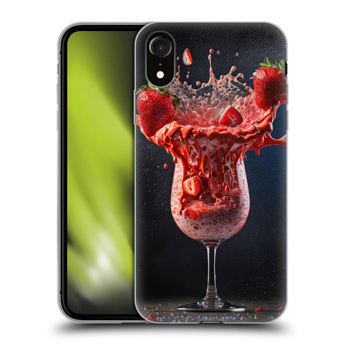 Spacescapes Cocktails Strawberry Infusion Daiquiri Soft Gel Case for Apple iPhone XR