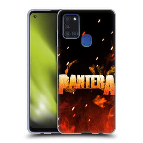 Pantera Art Fire Soft Gel Case for Samsung Galaxy A21s (2020)