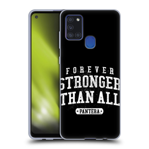 Pantera Art Stronger Than All Soft Gel Case for Samsung Galaxy A21s (2020)