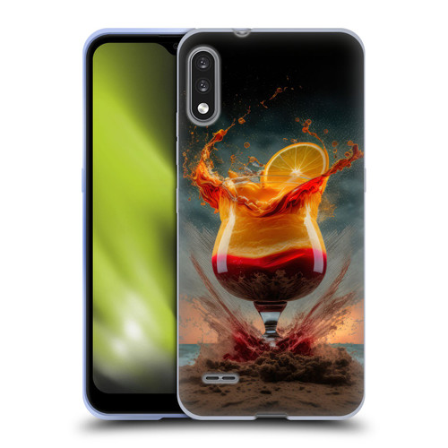 Spacescapes Cocktails Summer On The Beach Soft Gel Case for LG K22