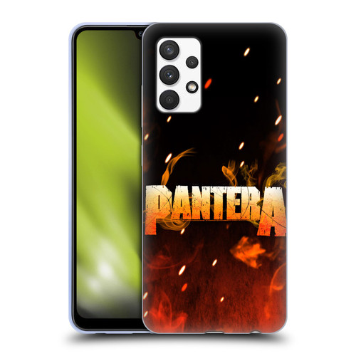 Pantera Art Fire Soft Gel Case for Samsung Galaxy A32 (2021)