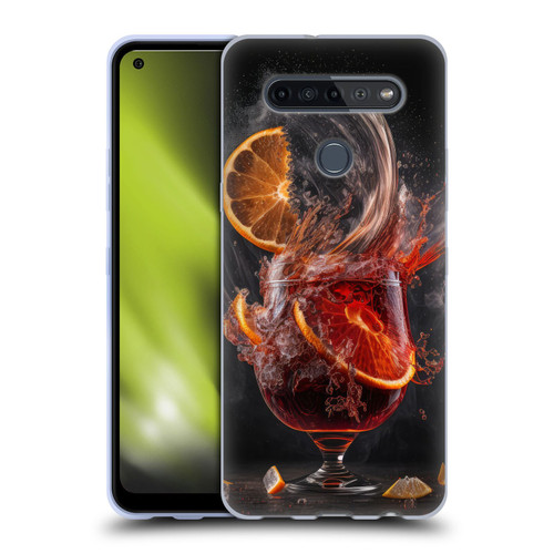 Spacescapes Cocktails Gin Explosion, Negroni Soft Gel Case for LG K51S