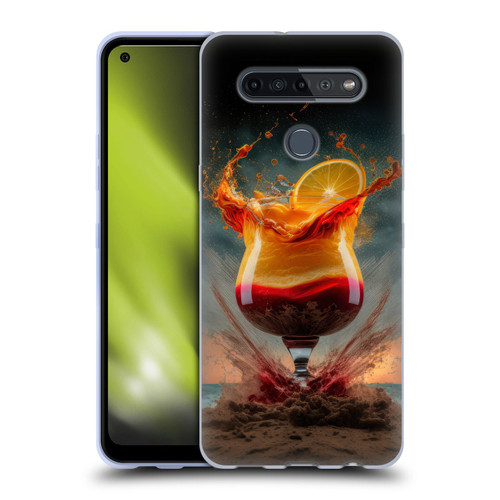 Spacescapes Cocktails Summer On The Beach Soft Gel Case for LG K51S