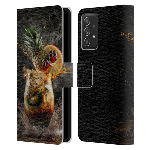 Spacescapes Cocktails Exploding Mai Tai Leather Book Wallet Case Cover For Samsung Galaxy A53 5G (2022)