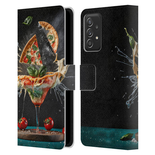 Spacescapes Cocktails Margarita Martini Blast Leather Book Wallet Case Cover For Samsung Galaxy A53 5G (2022)