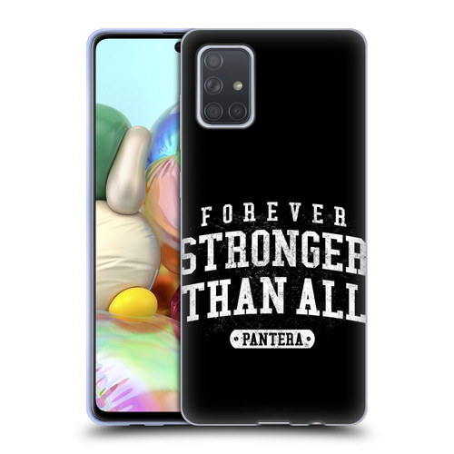 Pantera Art Stronger Than All Soft Gel Case for Samsung Galaxy A71 (2019)