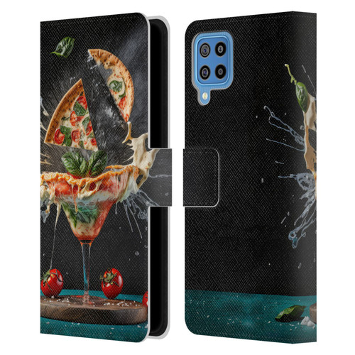 Spacescapes Cocktails Margarita Martini Blast Leather Book Wallet Case Cover For Samsung Galaxy F22 (2021)