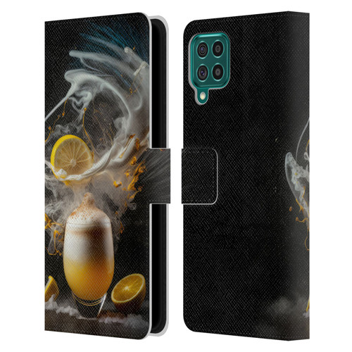 Spacescapes Cocktails Explosive Elixir, Whisky Sour Leather Book Wallet Case Cover For Samsung Galaxy F62 (2021)