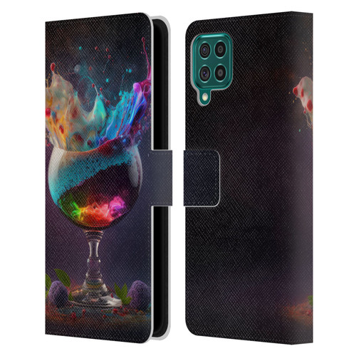 Spacescapes Cocktails Universal Magic Leather Book Wallet Case Cover For Samsung Galaxy F62 (2021)