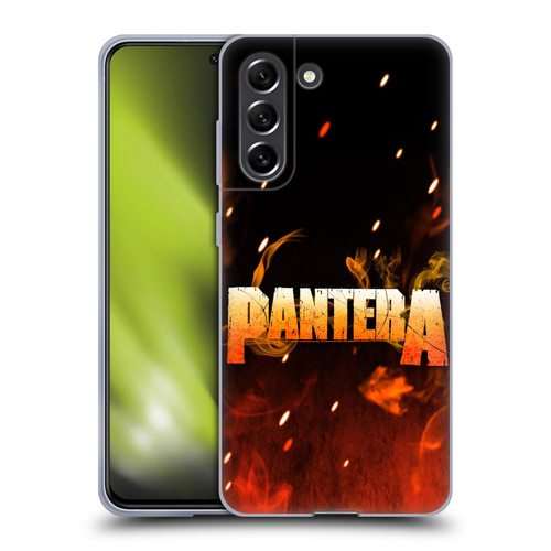 Pantera Art Fire Soft Gel Case for Samsung Galaxy S21 FE 5G