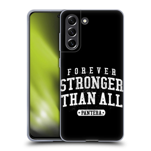Pantera Art Stronger Than All Soft Gel Case for Samsung Galaxy S21 FE 5G
