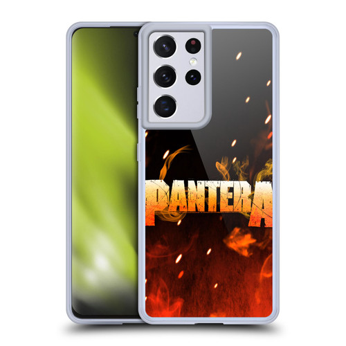 Pantera Art Fire Soft Gel Case for Samsung Galaxy S21 Ultra 5G