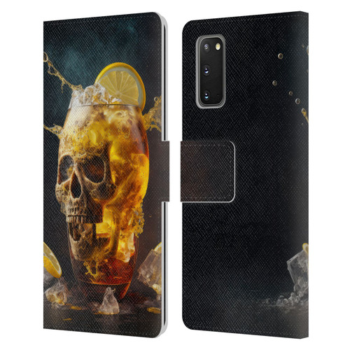Spacescapes Cocktails Long Island Ice Tea Leather Book Wallet Case Cover For Samsung Galaxy S20 / S20 5G