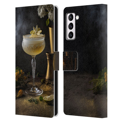 Spacescapes Cocktails Summertime, Margarita Leather Book Wallet Case Cover For Samsung Galaxy S21+ 5G