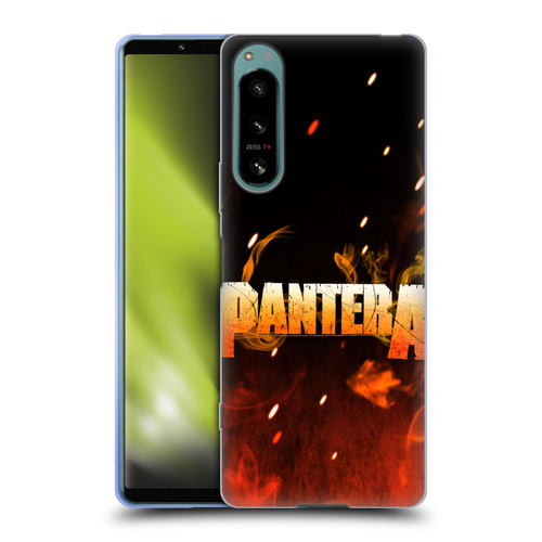 Pantera Art Fire Soft Gel Case for Sony Xperia 5 IV