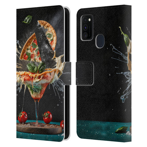 Spacescapes Cocktails Margarita Martini Blast Leather Book Wallet Case Cover For Samsung Galaxy M30s (2019)/M21 (2020)