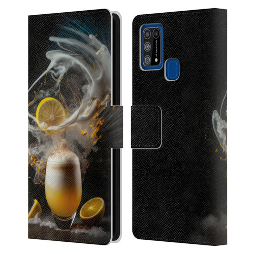 Spacescapes Cocktails Explosive Elixir, Whisky Sour Leather Book Wallet Case Cover For Samsung Galaxy M31 (2020)