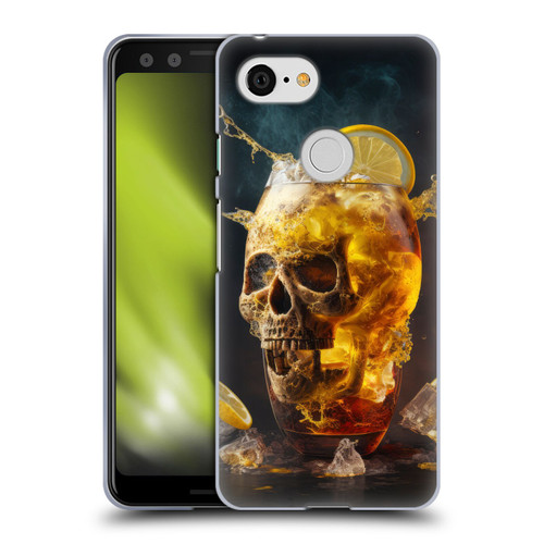 Spacescapes Cocktails Long Island Ice Tea Soft Gel Case for Google Pixel 3