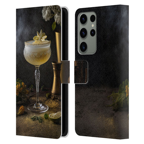 Spacescapes Cocktails Summertime, Margarita Leather Book Wallet Case Cover For Samsung Galaxy S23 Ultra 5G