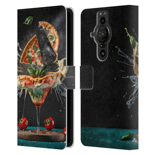Spacescapes Cocktails Margarita Martini Blast Leather Book Wallet Case Cover For Sony Xperia Pro-I