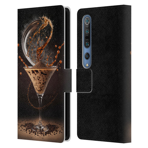 Spacescapes Cocktails Contemporary, Espresso Martini Leather Book Wallet Case Cover For Xiaomi Mi 10 5G / Mi 10 Pro 5G