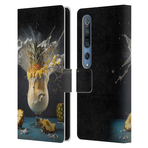 Spacescapes Cocktails Piña Colada Pop Leather Book Wallet Case Cover For Xiaomi Mi 10 5G / Mi 10 Pro 5G