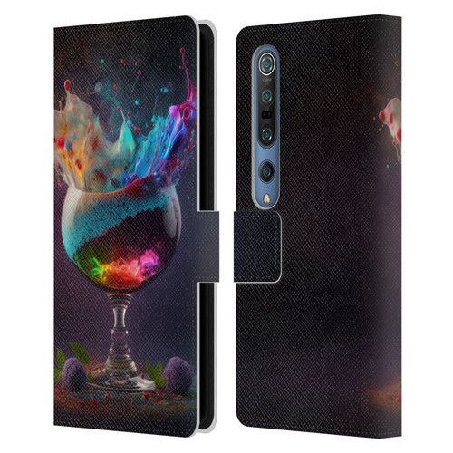 Spacescapes Cocktails Universal Magic Leather Book Wallet Case Cover For Xiaomi Mi 10 5G / Mi 10 Pro 5G