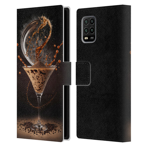 Spacescapes Cocktails Contemporary, Espresso Martini Leather Book Wallet Case Cover For Xiaomi Mi 10 Lite 5G