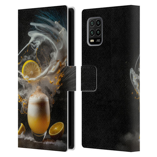 Spacescapes Cocktails Explosive Elixir, Whisky Sour Leather Book Wallet Case Cover For Xiaomi Mi 10 Lite 5G
